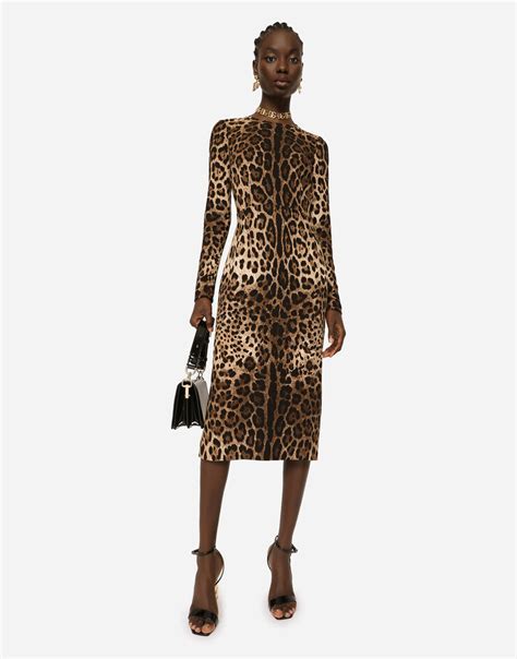 dolce gabbana cady dog dress|Leopard.